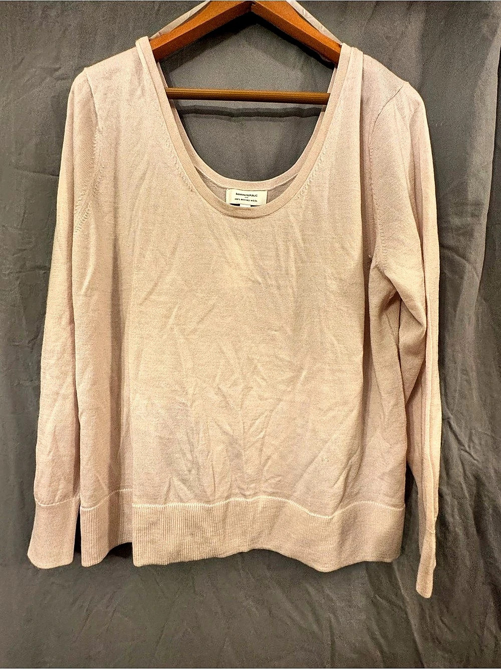 Banana Republic Merino Wool Scoop Neck XL NWT